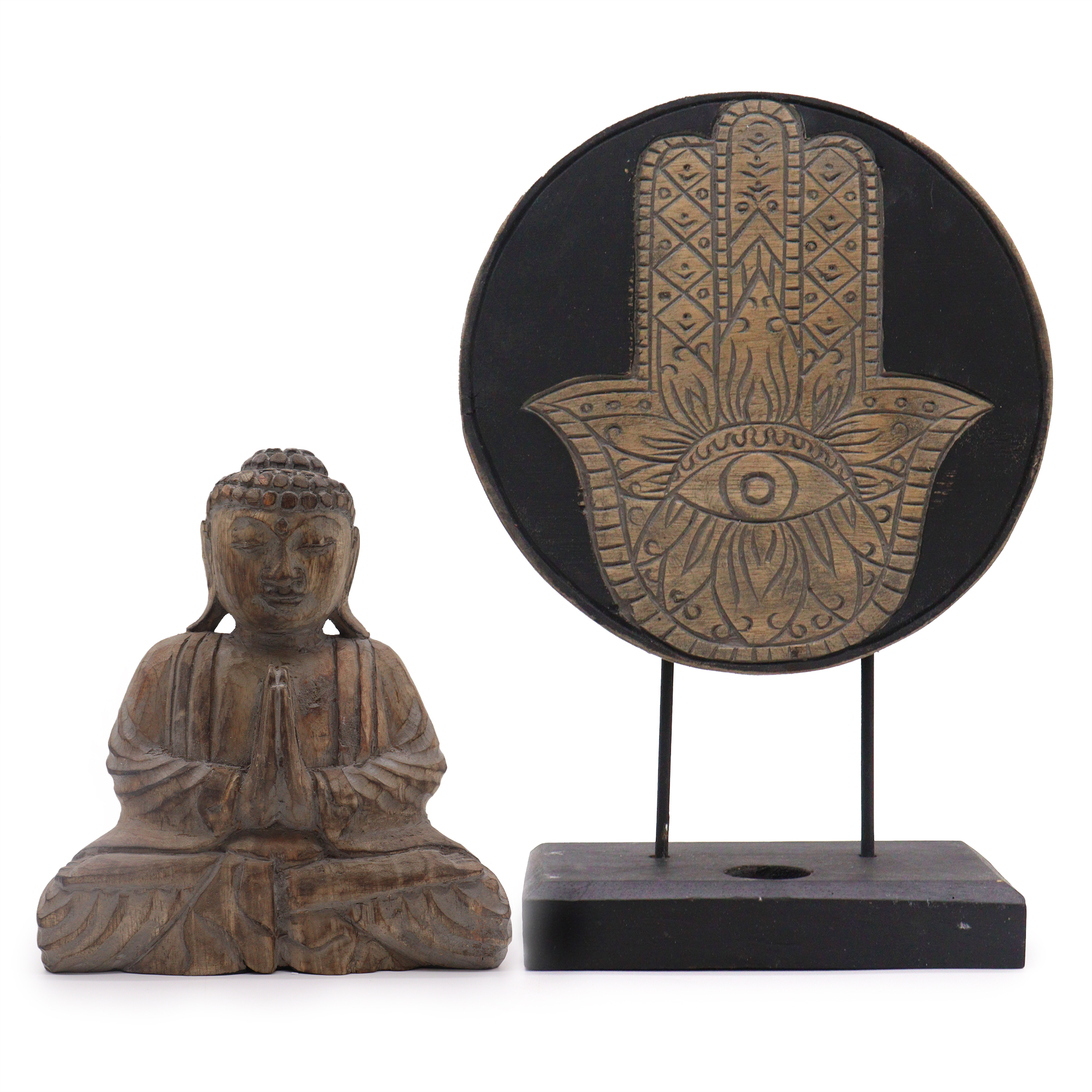 Buddha Feng Shui Set - Hamsa - Grey (2 Designs)  (BFSS-01)
