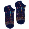 M/L Hop Hare Bamboo Socks Low (41-46) - Indian Feathers  (BamSL-03M)