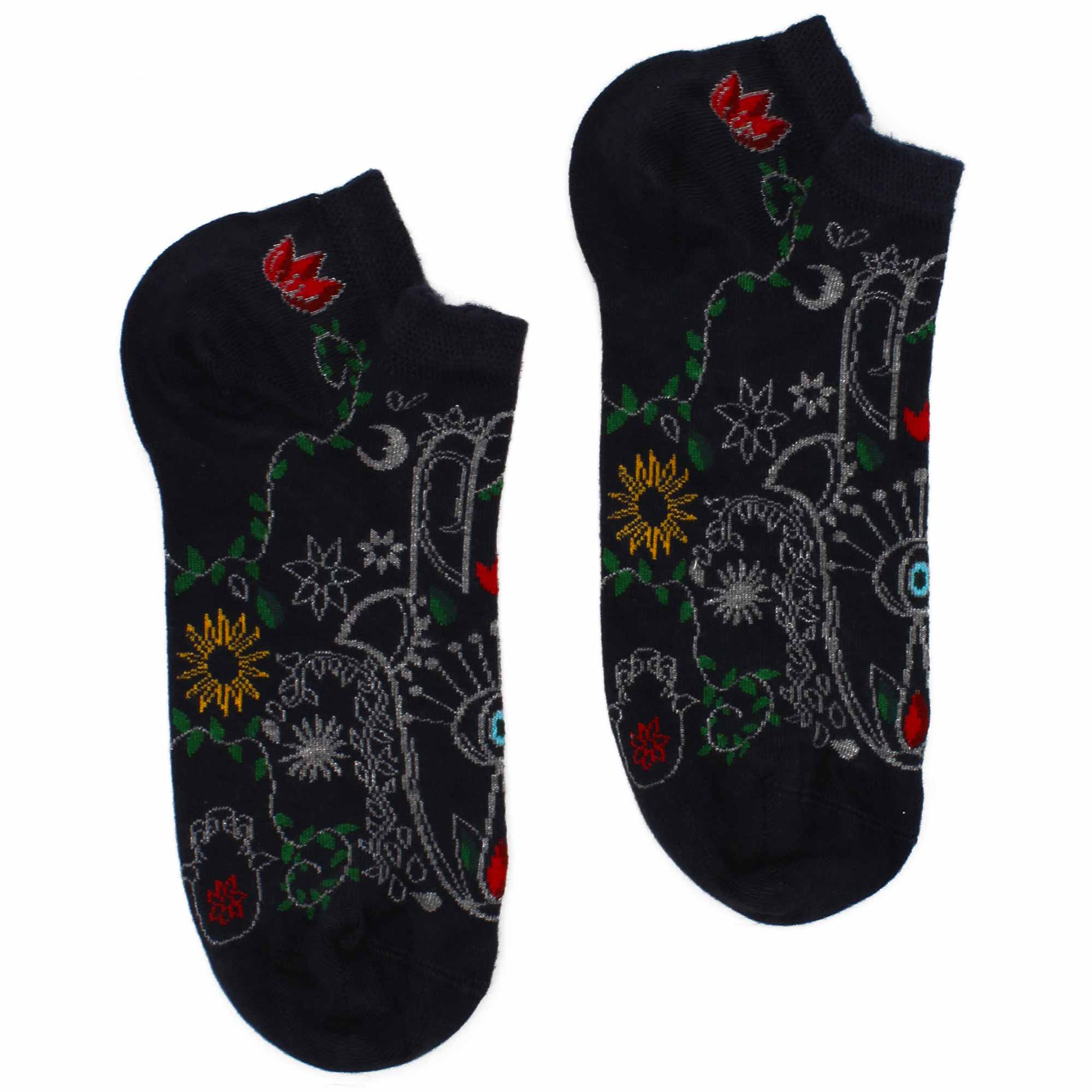 S/M Hop Hare Bamboo Socks Low (36-40) - Hamsa  (BamSL-10F)