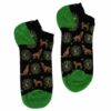 S/M Hop Hare Bamboo Socks Low (36-40) - Moonlight Wolfs  (BamSL-14F)