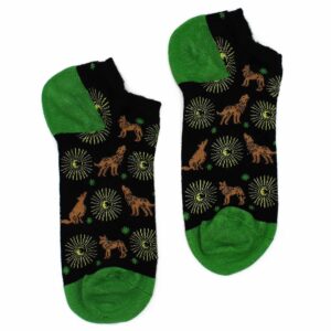 S/M Hop Hare Bamboo Socks Low (36-40) - Moonlight Wolfs  (BamSL-14F)