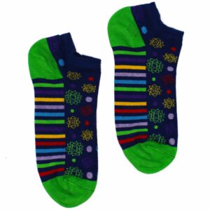 S/M Hop Hare Bamboo Socks Low (36-40) - 7 Chakra  (BamSL-15F)