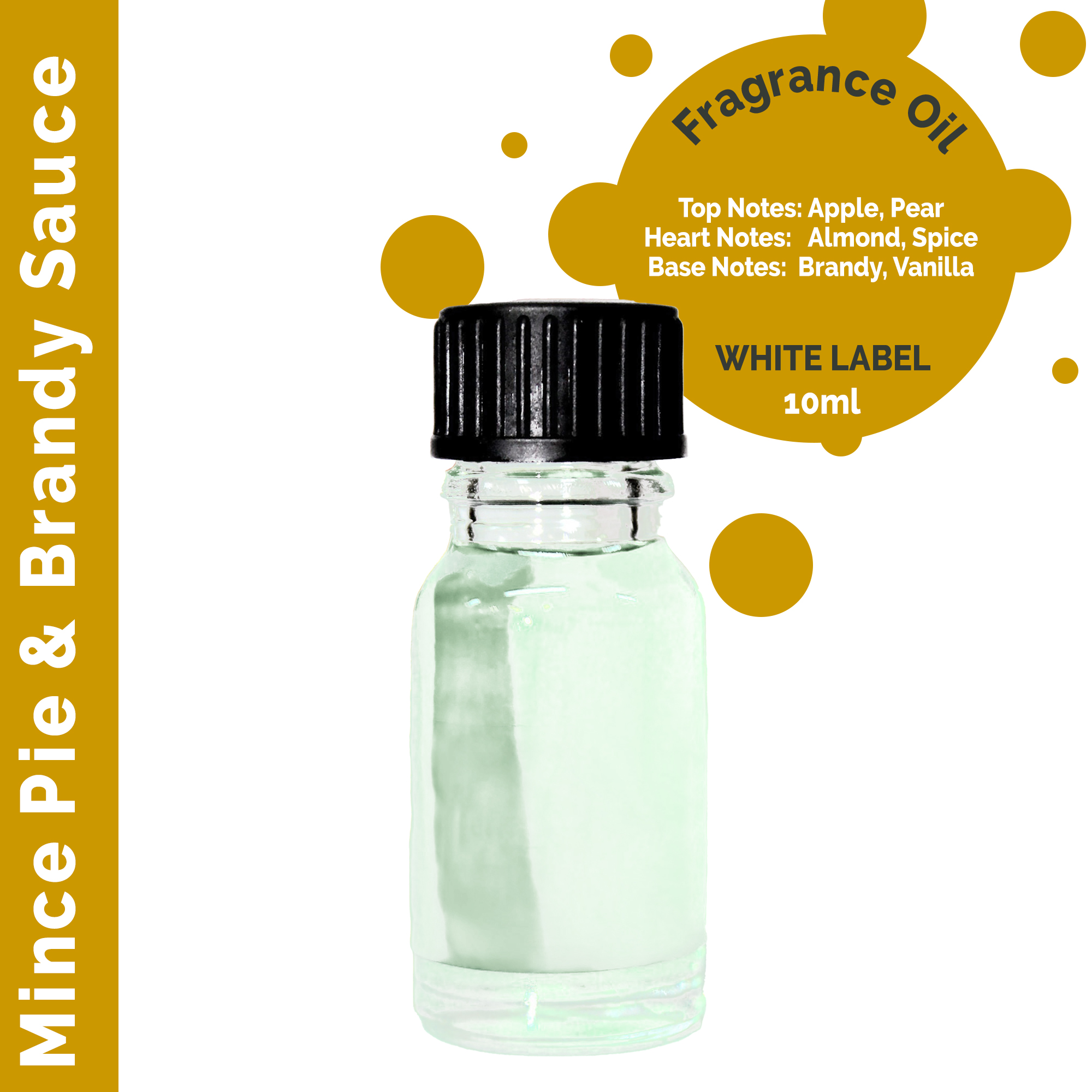Mince Pie & Brandy Sauce Fragrance Oil 10ml - White Label  (ULFO-97)