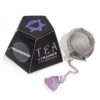 Raw Crystal Gemstone Tea Strainer - Amethyst Cluster  (CGTS-01)