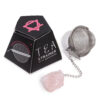 Raw Crystal Gemstone Tea Strainer - Rose Quartz  (CGTS-05)