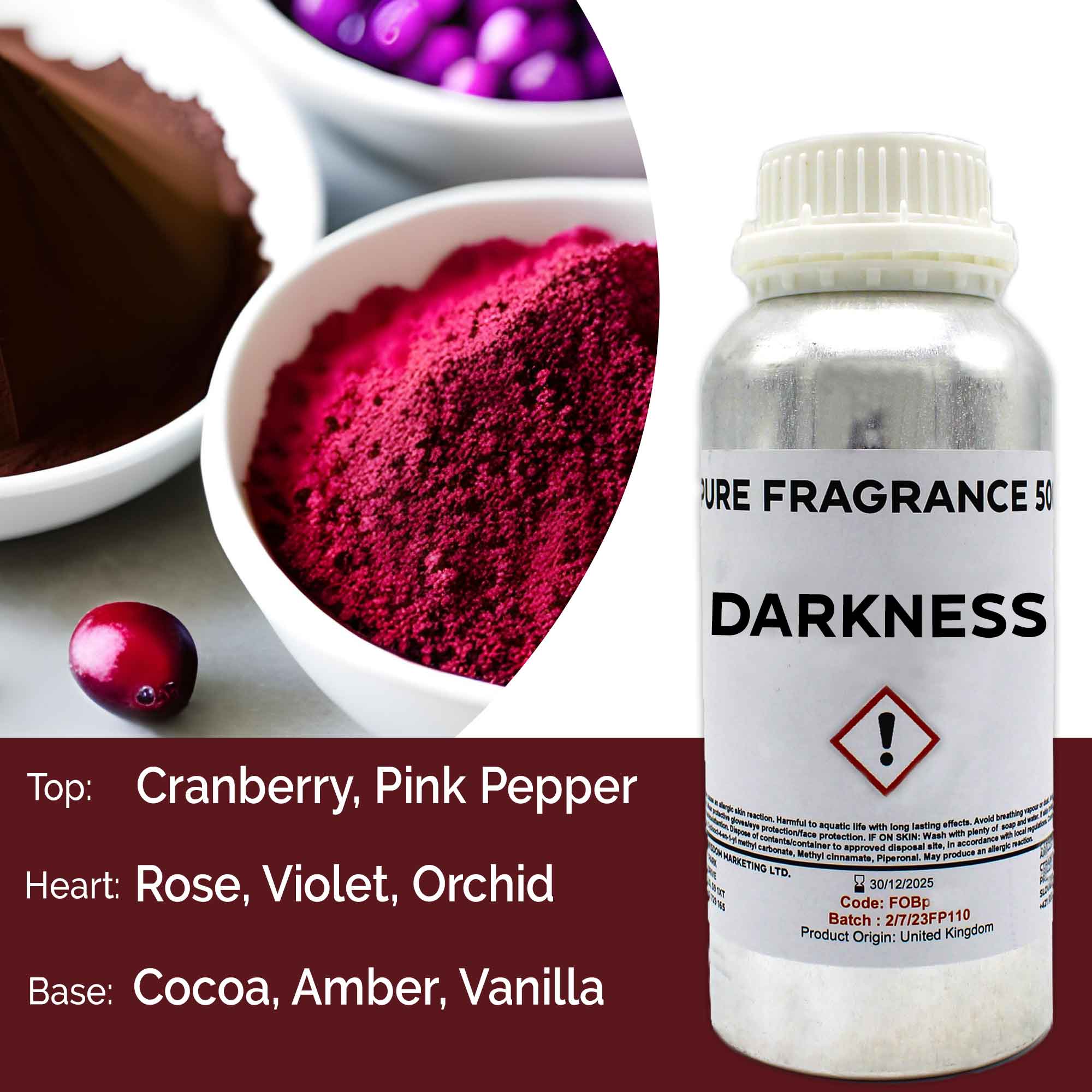 Darkness Pure Fragrance Oil - 500ml (FOBP-141)
