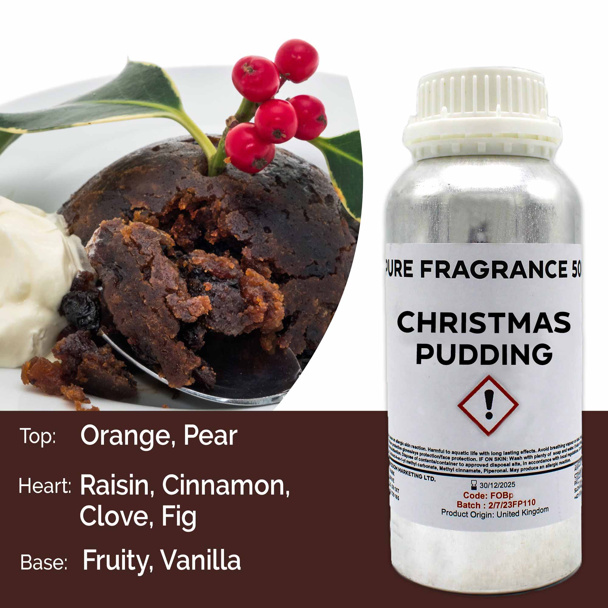Christmas Pudding Pure Fragrance Oil - 500ml (FOBP-148)