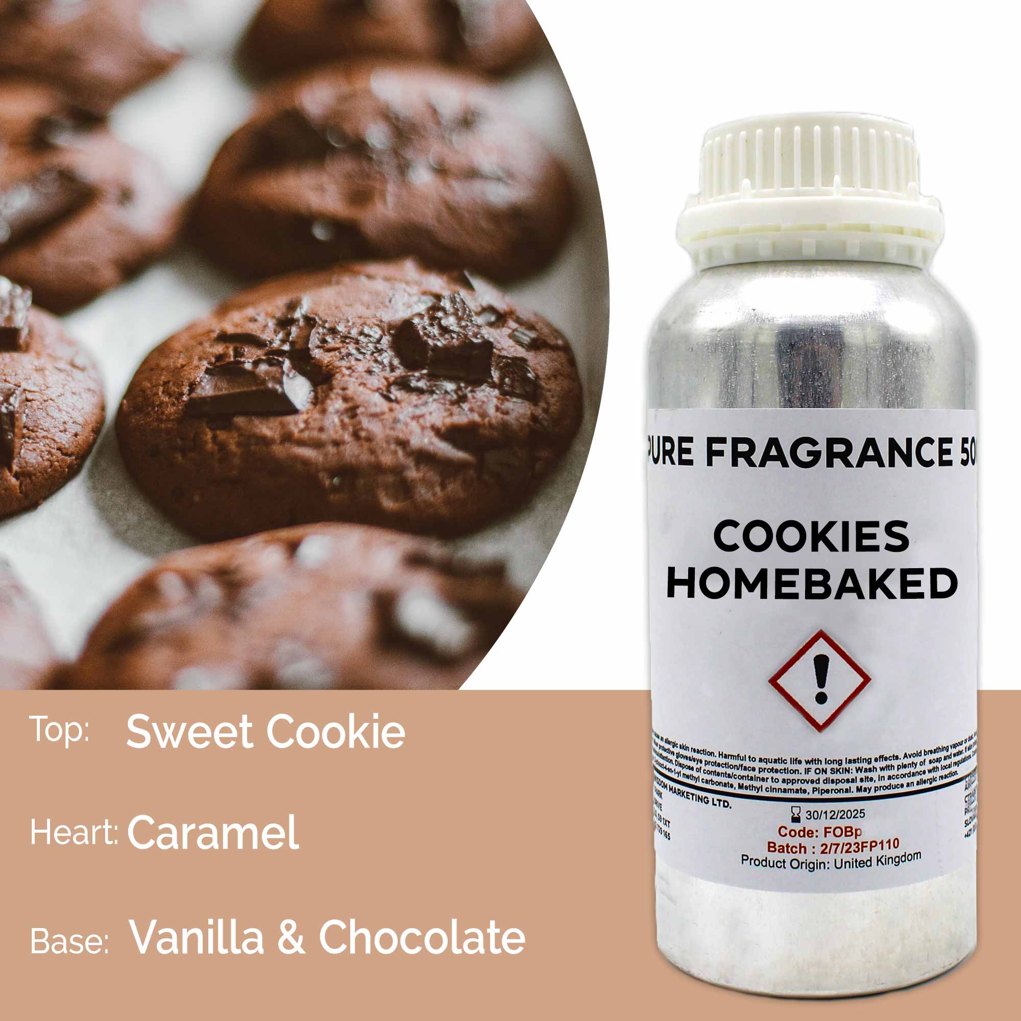 Cookies Homebaked Pure Fragrance Oil - 500ml (FOBP-150)