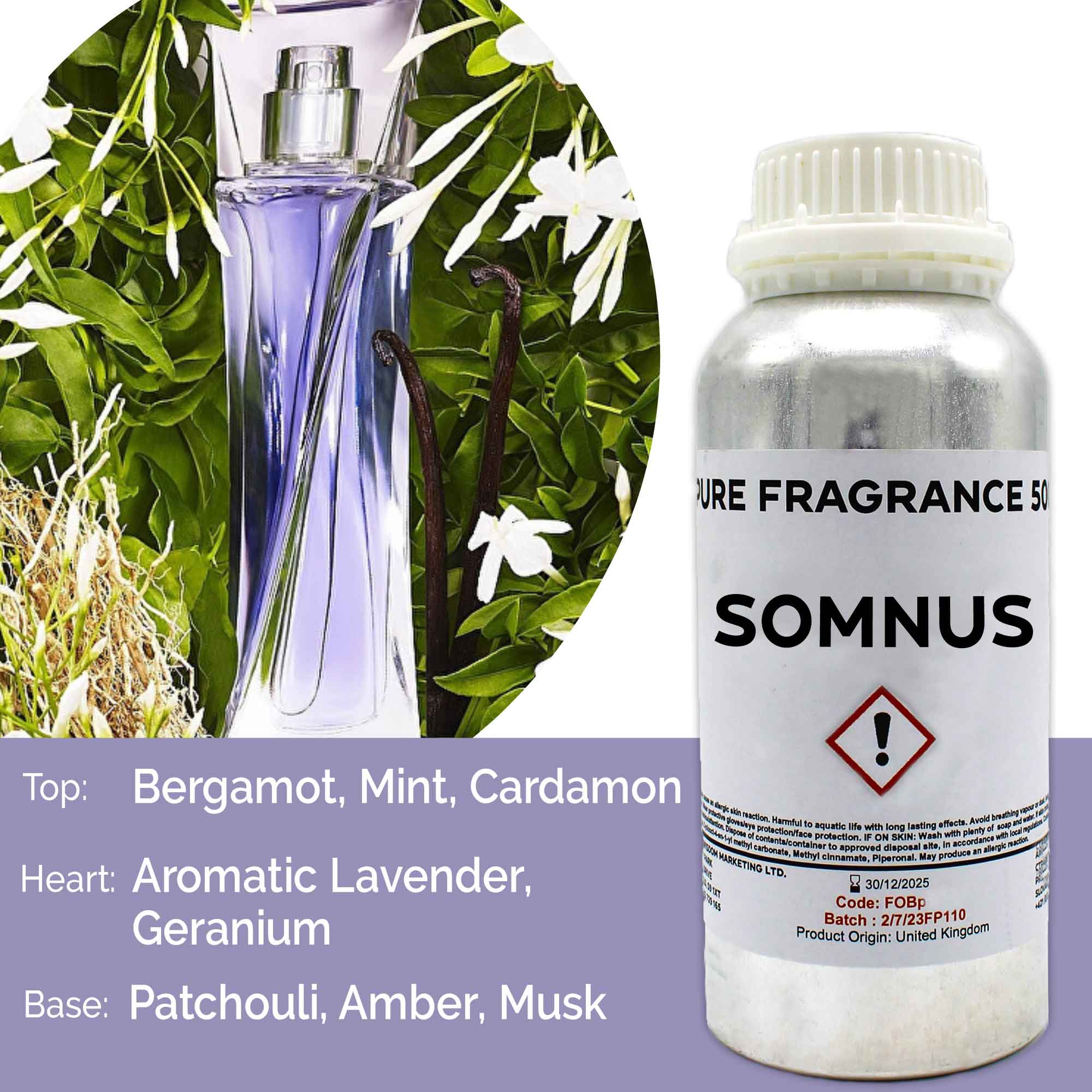 Somnus Pure Fragrance Oil - 500ml  (FOBP-170)