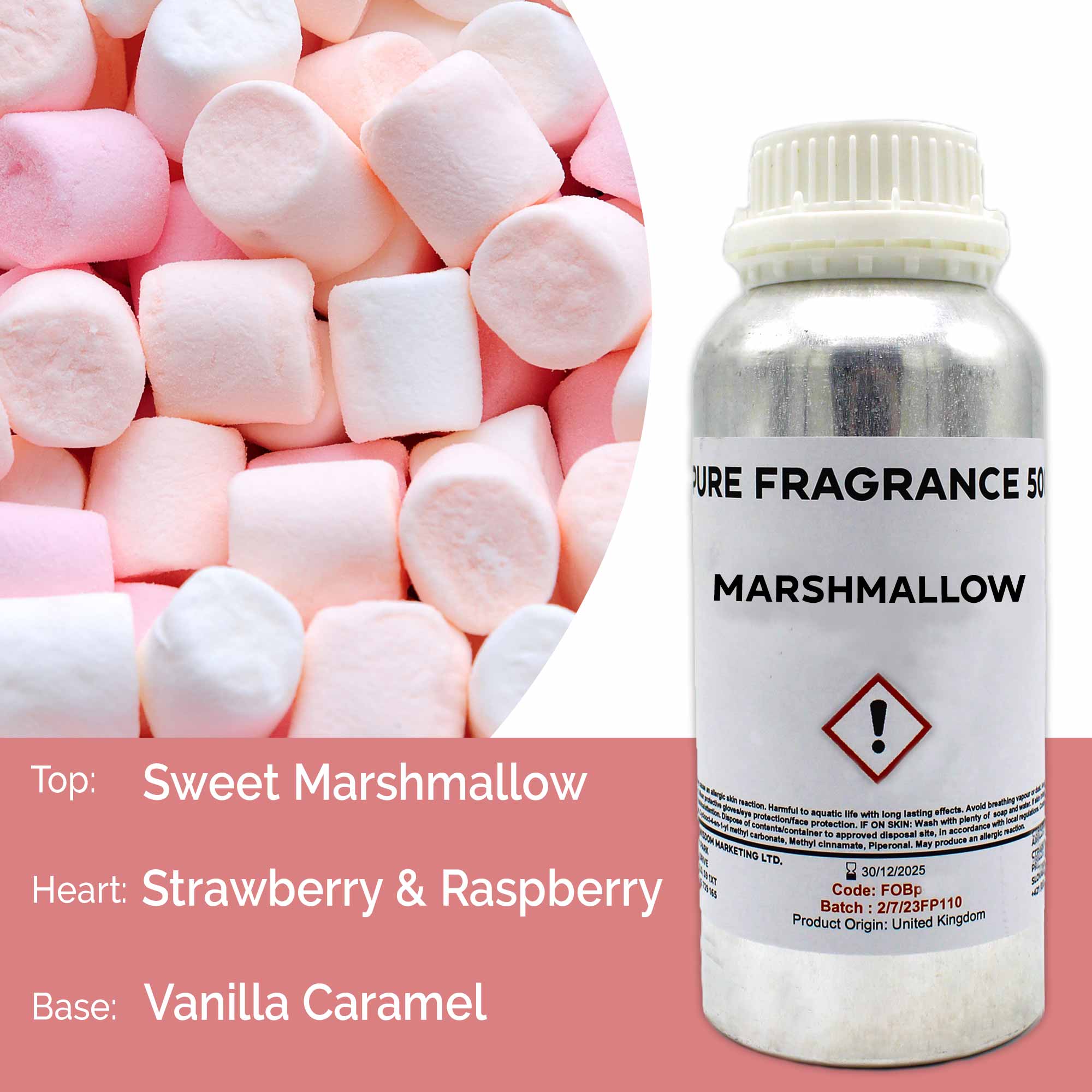 Marshmallow Pure Fragrance Oil - 500ml  (FOBP-178)