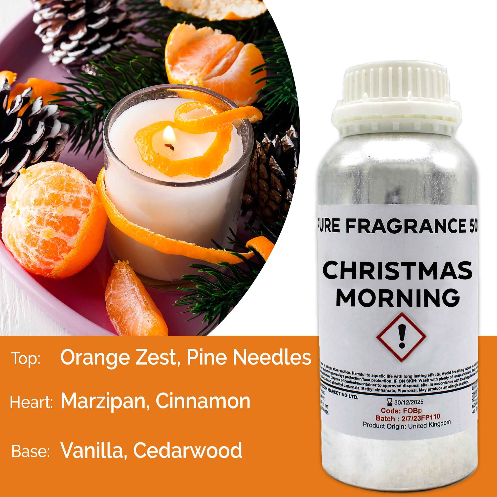 Christmas Morning Pure Fragrance Oil - 500ml (FOBp-19)