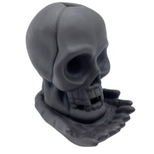 Backflow Incense Burner - Weeping Skull (with light)  (BackF-63)