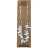 Longstone Gem Necklace - White Jasper  (LSNK-07)