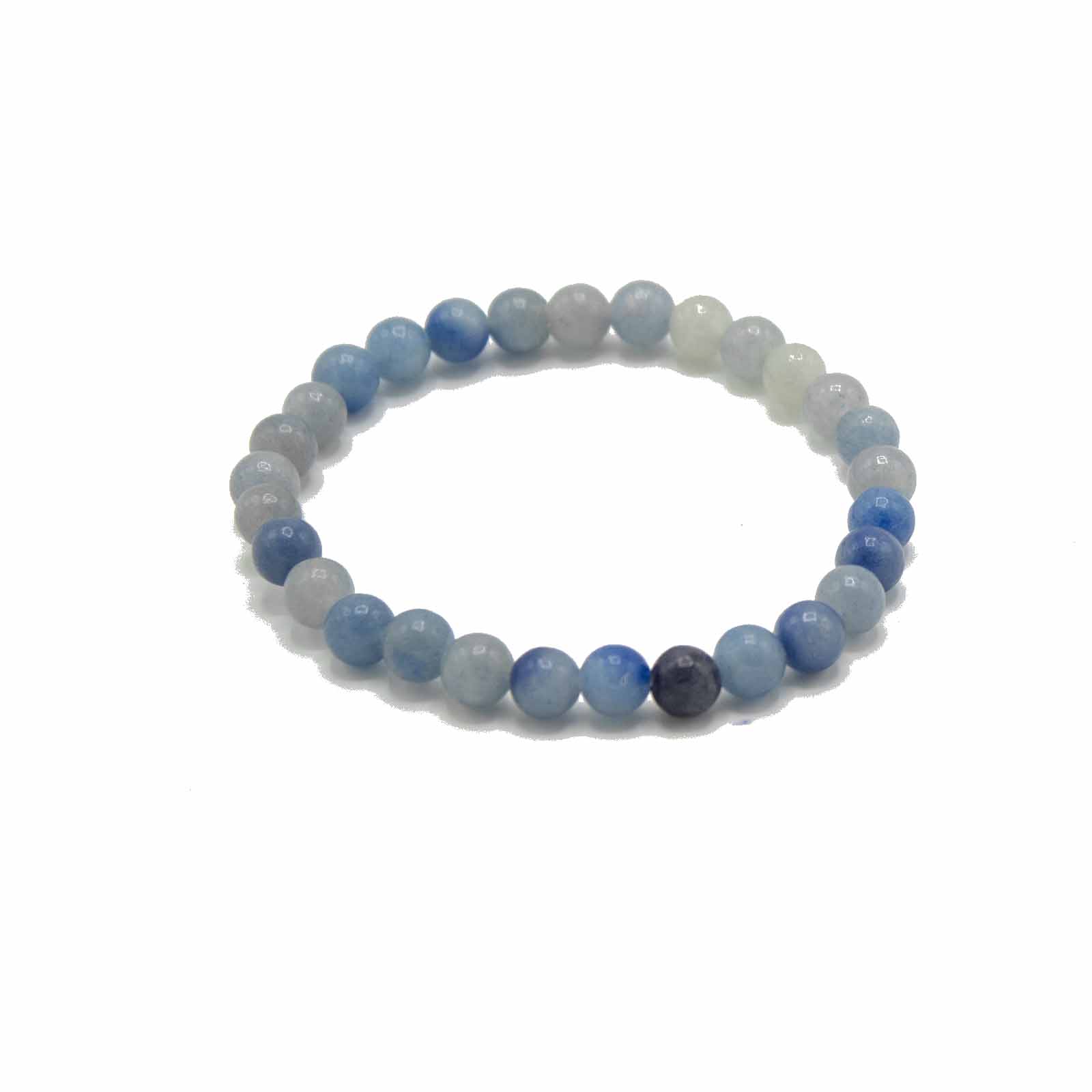 Gemstone Manifestation Bracelet - Blue Lace Agate - Independence (ManB-03)