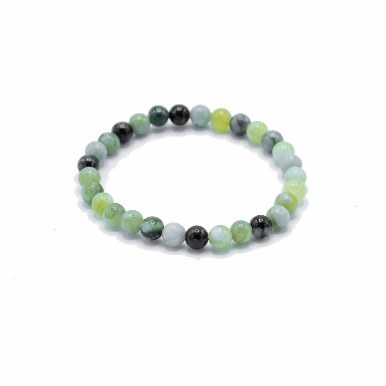 Gemstone Manifestation Bracelet - Olive Jade - Healing (ManB-09)