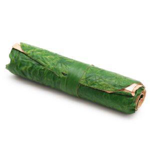 Rolled Leather Travel Notebook - 96 pages - Green  21x15cm  (LBN-32)