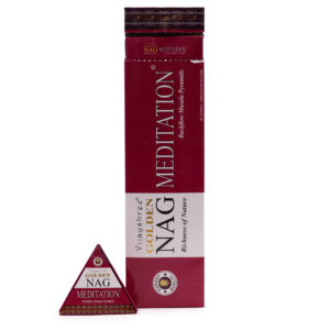 42g Jumbo Golden Nag - Meditation Back Flow Incense Cones  (JBackF-04)