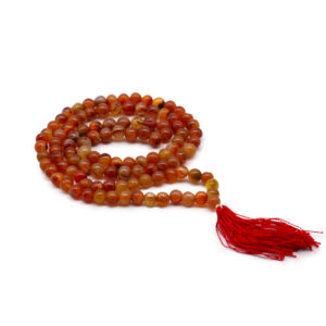 108 Bead Mala - Carnelian  (GMala-02)