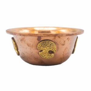 Copper Ritual Bowl with Tree of Life  12x5cm  (CIC-08)