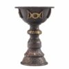 Antique Copper Ritual Goblet with Triple Moon 8x13cm  (CIC-11)