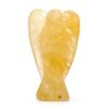 Hand Carved Gemstone Angel - Yellow Aventurine  (GemF-32)