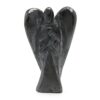 Hand Carved Gemstone Angel - Hematite  (GemF-36)