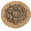 Natural Place Mat - Jute  30cm - Mandala Print  (NPMAT-07)