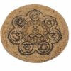 Natural Place Mat - Jute   30cm - Chakra Print  (NPMAT-09)