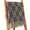 Boho Comfort Throws -125x150cm - Black & Beige Regency  (BOHOT-03)