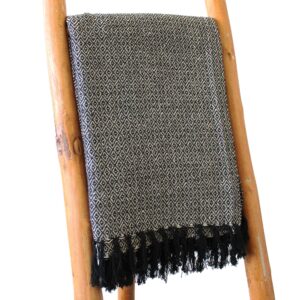 Boho Comfort Throws - 125x150cm - Charcoal  (BOHOT-05)