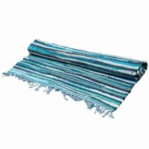 Room Rag Rug - 150x200cm - premium quality - Aqua Blues  (VRUG-24)