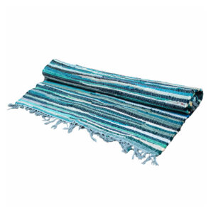 Large Rag Rug - 150x90cm - premium quality - Aqua Blues  (VRUG-17)
