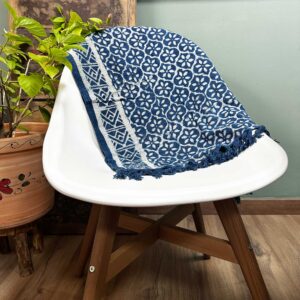 Handmade Indigo Runner - 170x60cm - Madjid Tiles  (HIT-08)