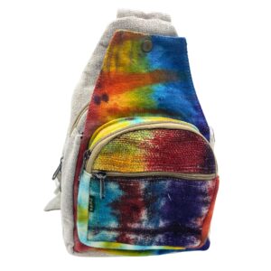 Tiedye Hemp Sling Shoulder Bag  (HempB-26)