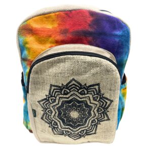 Tiedye Hemp Large Backpack - Mandala  (HempB-31)