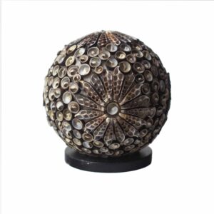 Boho Sea Shell Lamp - Chocolate Twist Globe - 15cm  (BBSL-05)