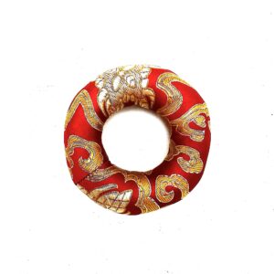 Hoop Cushion 8cm (for 10-12cm Singing Bowl) - Red  (TibA-14)