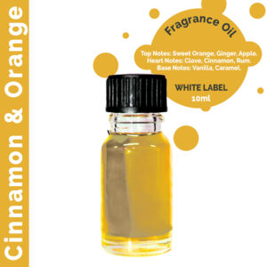 10ml Cinnamon & Orange Fragrance Oil - UNLABELLED  (ULFO-14)
