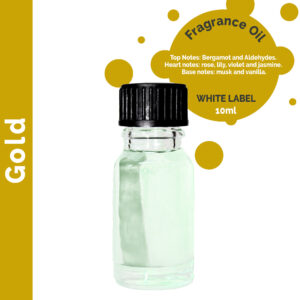 10 ml Gold Fragrance Oil - UNLABELLED (ULFO-26)