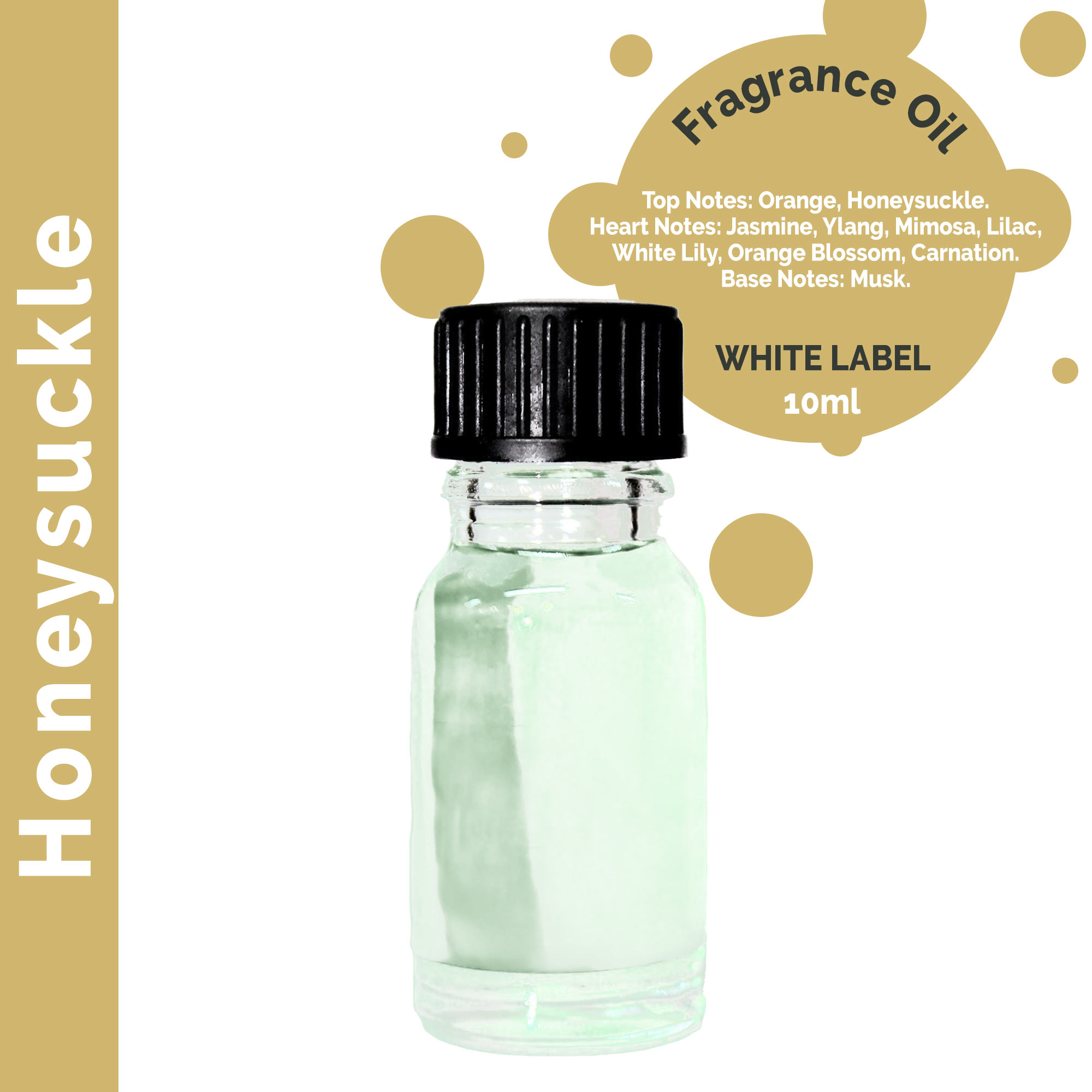 10ml Honeysuckle Fragrance Oil - UNLABELLED (ULFO-29)
