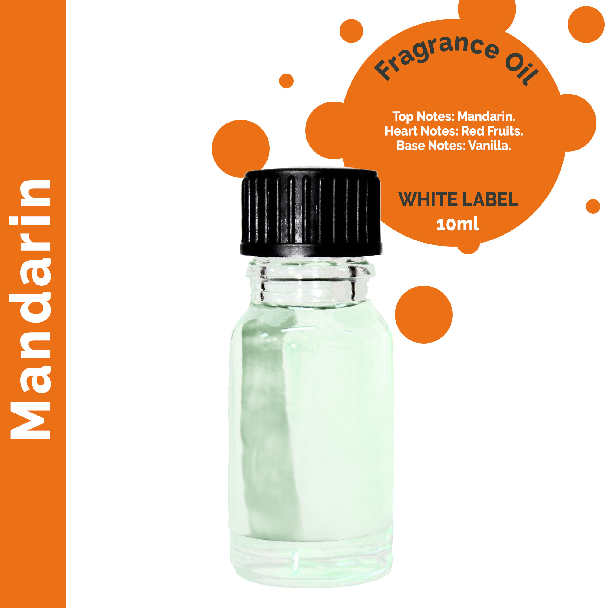 10 ml Mandarin Fragrance Oil - UNLABELLED  (ULFO-38)