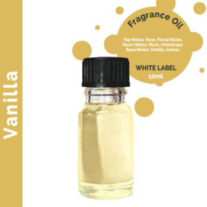 10ml Vanilla Fragrance Oil - UNLABELLED  (ULFO-61)