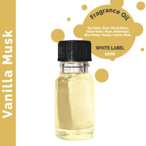10 ml Vanilla Musk Fragrance Oil - UNLABELLED  (ULFO-62)