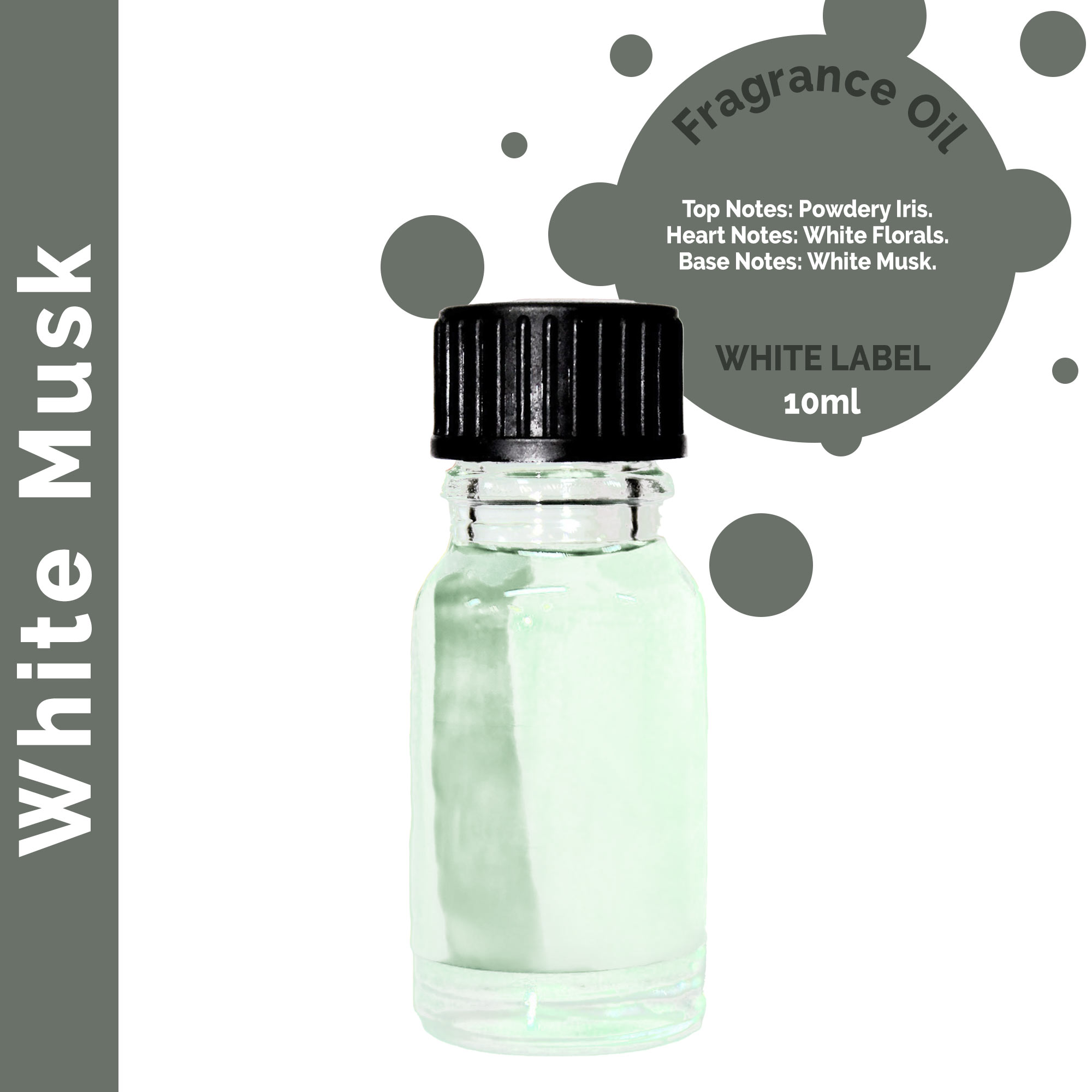 10ml White Musk Fragrance Oil - UNLABELLED (ULFO-64)