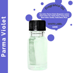 10 ml Parma Violet Fragrance Oil10 ml Fresh Cotton Oil - UNLABELLED (ULFO-86)