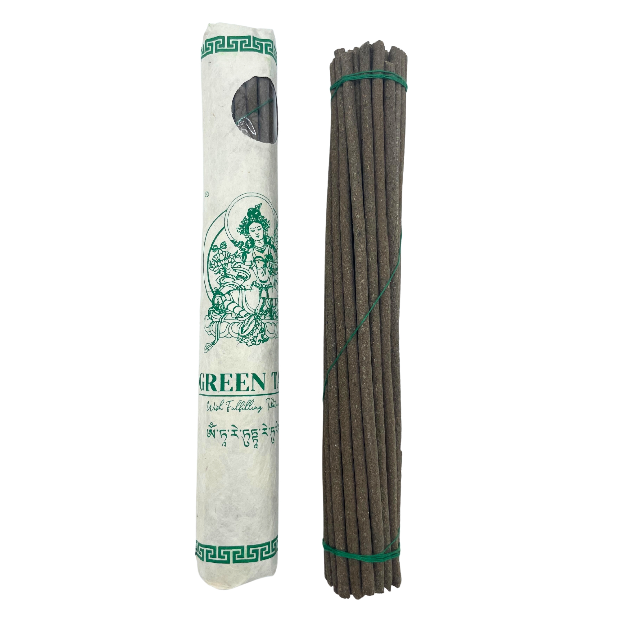 Rolled Pack of 30 Premium Tibetan Incense - Green Tara  (TSI-06)