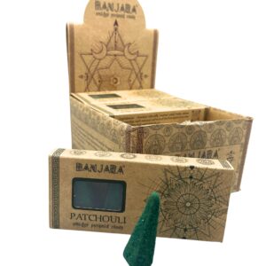 Banjara Smudge Pyramid Cones - Patchouli  (BanjSC-03)