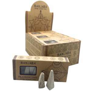 Banjara Smudge Pyramid Cones -  Frankincense  (BanjSC-01)