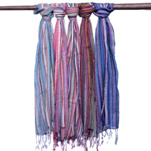 Indian Boho Scarves - 50x180cm - Random Purples  (BohoIS-01)