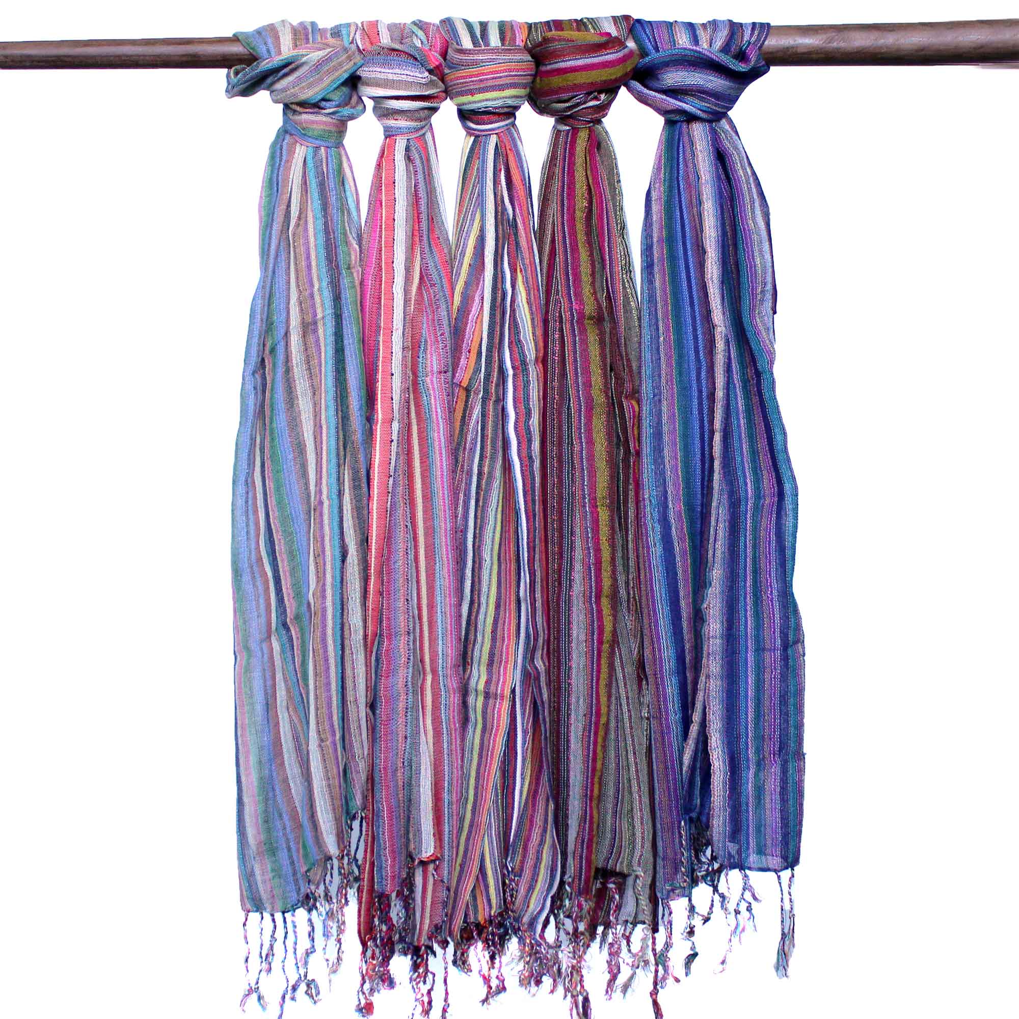 Indian Boho Scarves - 50x180cm - Random Purples  (BohoIS-01)